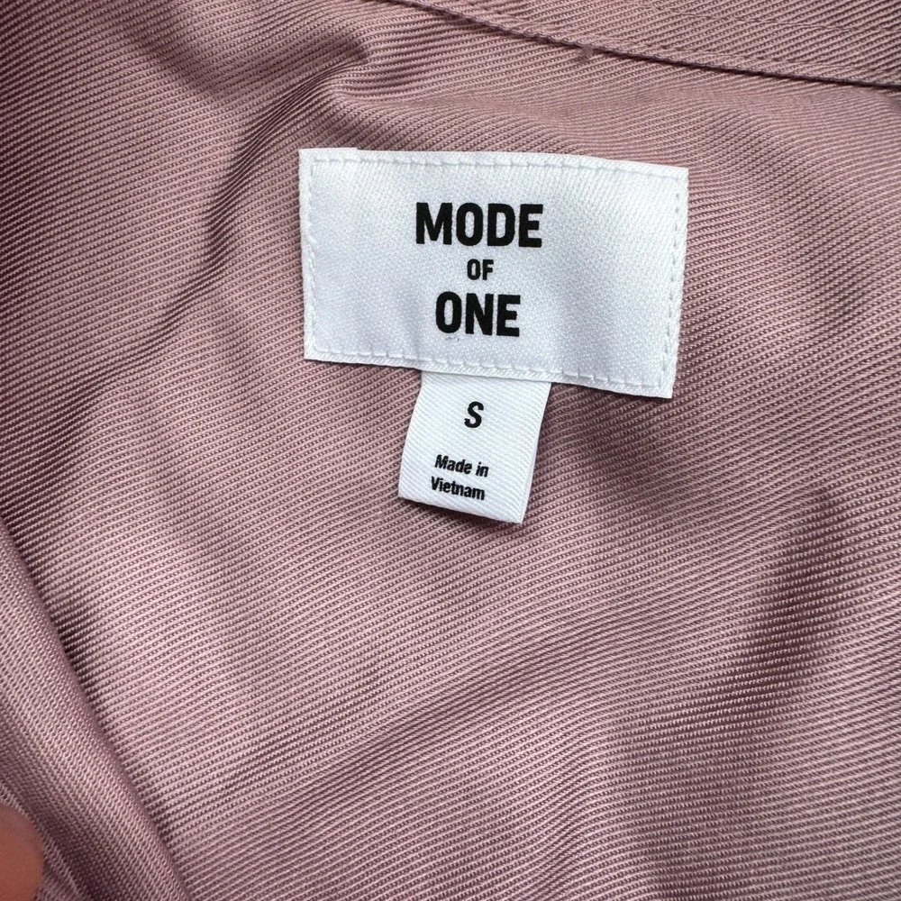 Mode of One Men Relaxed Fit Button Down Shirt Pale Elderberry Purple S 100196074